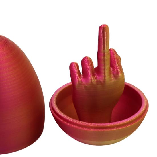 Пасхальное яйцо в форме среднего пальца, 3D-печатные пасхальные сюрпризы, пасхальная корзина, необходимые креативные подарки для розыгрышей для взрослых