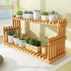 Solid Wood Floor-Standing Plant Shelf: Living Room, Balcony, or Windowsill Flower Display Ladder