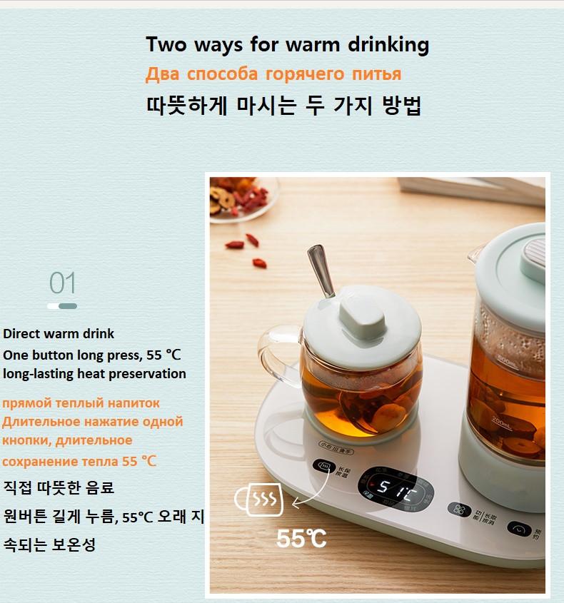 220 В бытовой электрический чайник для сохранения здоровья 0,6 л автоматический электрический чайник с чашкой постоянной температуры 0,3 л