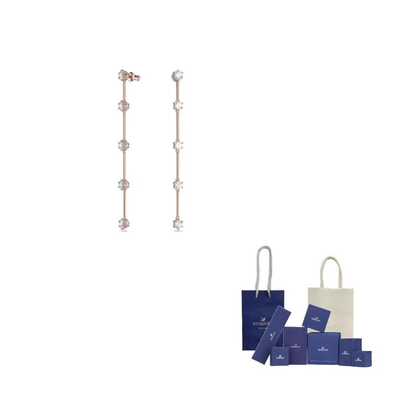 Swarovski Серьги с покрытием цвета розового золота Женские Розовое золото