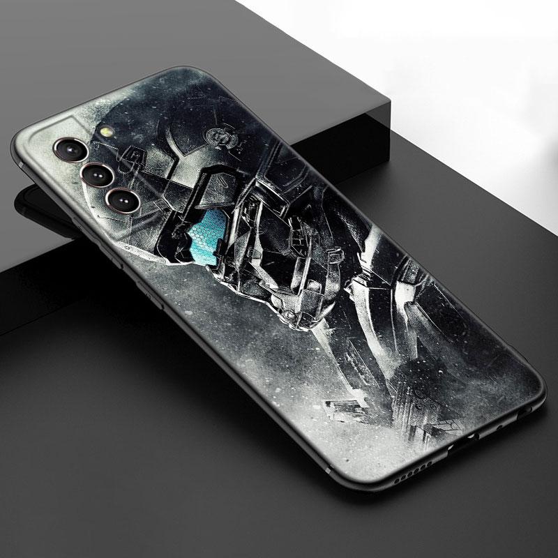 Спартанский черный силиконовый чехол для телефона для Samsung Galaxy S23 S21 S20 FE S24 S22 Ultra S10E S10 S9 S8 Plus