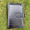 Custom A6 Crocodile PU Leather Budget Binder Notebook Budget Binder Journal Notebook with 6 Rings