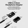 Driver Free USB to 3.5mm Headphone Converter HiFi USB Headphone Connector  Online Classes