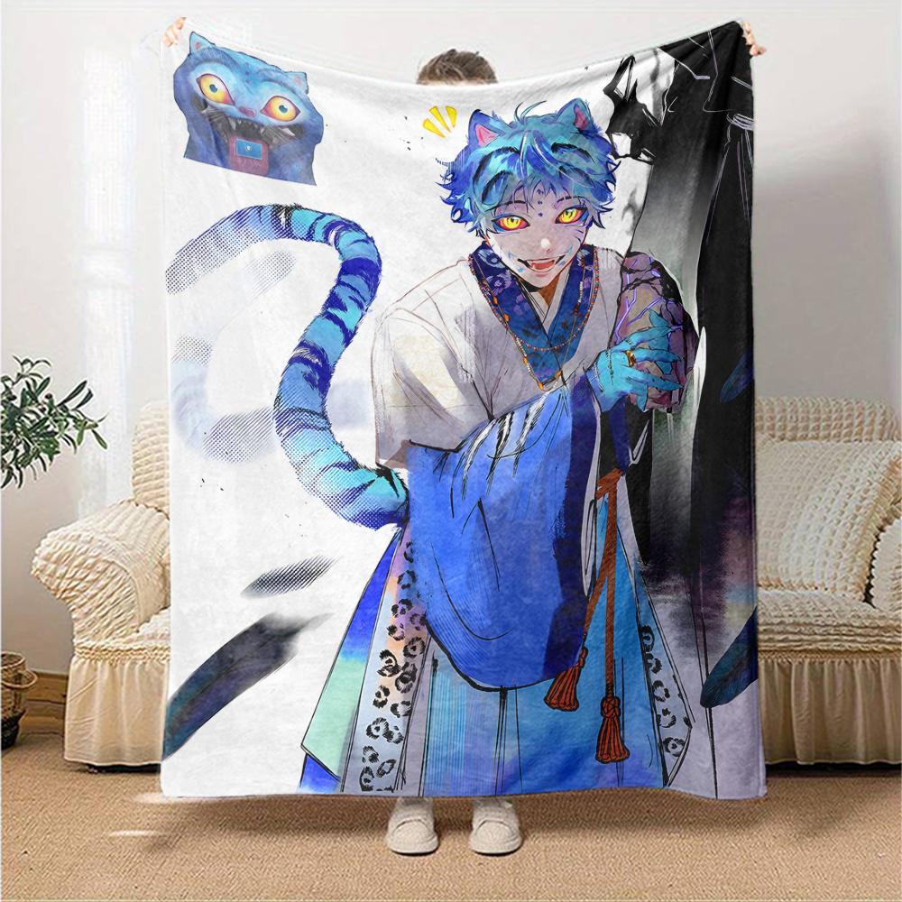 1pc KPop Demon Hunters23 Blanket, Gift, for Men and Women, Soft Blanket, Good for Sofa Bed Couch Travel, Lightweight Flannel Blanket