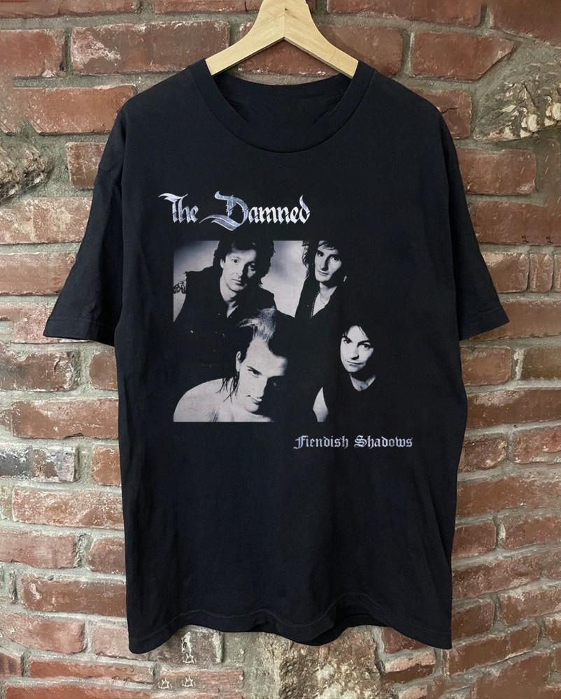 The Damned band Fiendish Shadows Unisex T-Shirt All Size S To 5Xl Unisex T-Shirt