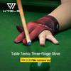 WRELS Pro Трехпальцевые Бильярдные Перчатки с Дышащей Нескользящей Ладонью для Мужчин и Женщин - Высококачественное Снаряжение для Снукера и Настольного Тенниса.