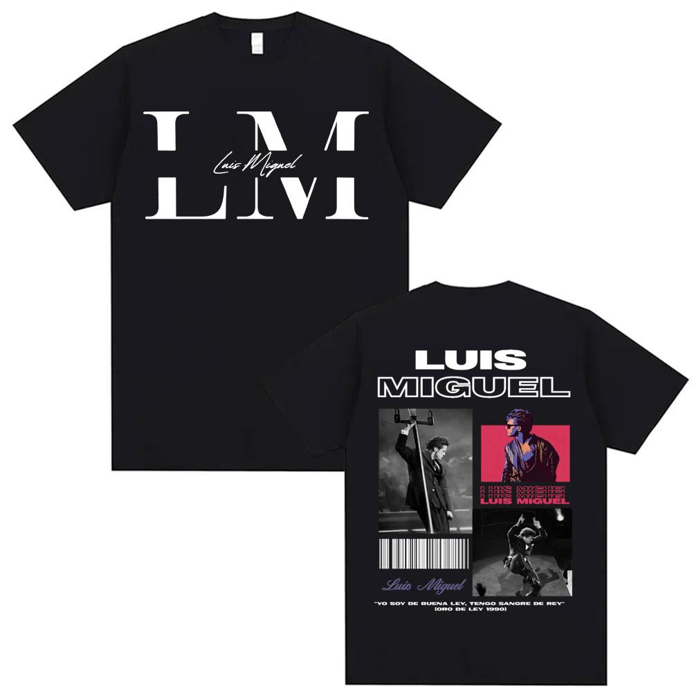 Rapper Luis Miguel Album Tour Graphic Tshirts Male Harajuku Hip Hop Oversized T Shirt Unisex Women High Quality Casual Cotton Tees