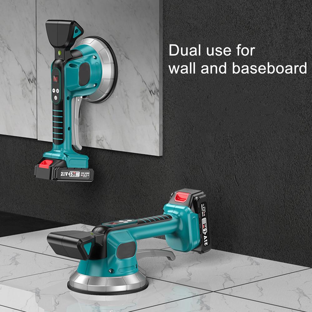20V Tile Tiling Machine Enlarged Suction Cup Electric Wall Floor Tiles Laying Vibrating Tool Household Tile Paving Device