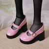 Academic Style PU Leather Shoes Multicolor High Heel Only Selling Shoes Doll Shoes  For 4/1 BJD
