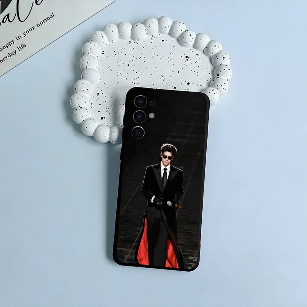 Чехол для телефона с актером Линхэ Чжаном для Samsung S25, S24, S21, S22, S23, S30, Ultra, S20, Plus, Fe, Lite, Черный Мягкий Силикон