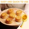 Hand Pressed Ice Skin Mooncakes Mold Chocolate Moulds Flexible ABS Plastics Pastries Dessert Mold for Baking Enthusiasts