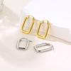 Стильные корейские серьги U-образной формы 2023 года - Вдохновленные знаменитостями каффы из нержавеющей стали для женщин