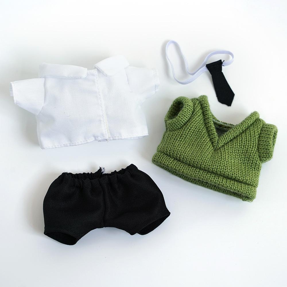 Knitted Sweater 20cm Dolls Overalls DIY Gift Toys Plush Doll's Clothing  Collection Gift