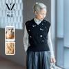Muzi 100% Pure Wool Women's Knitted Vest