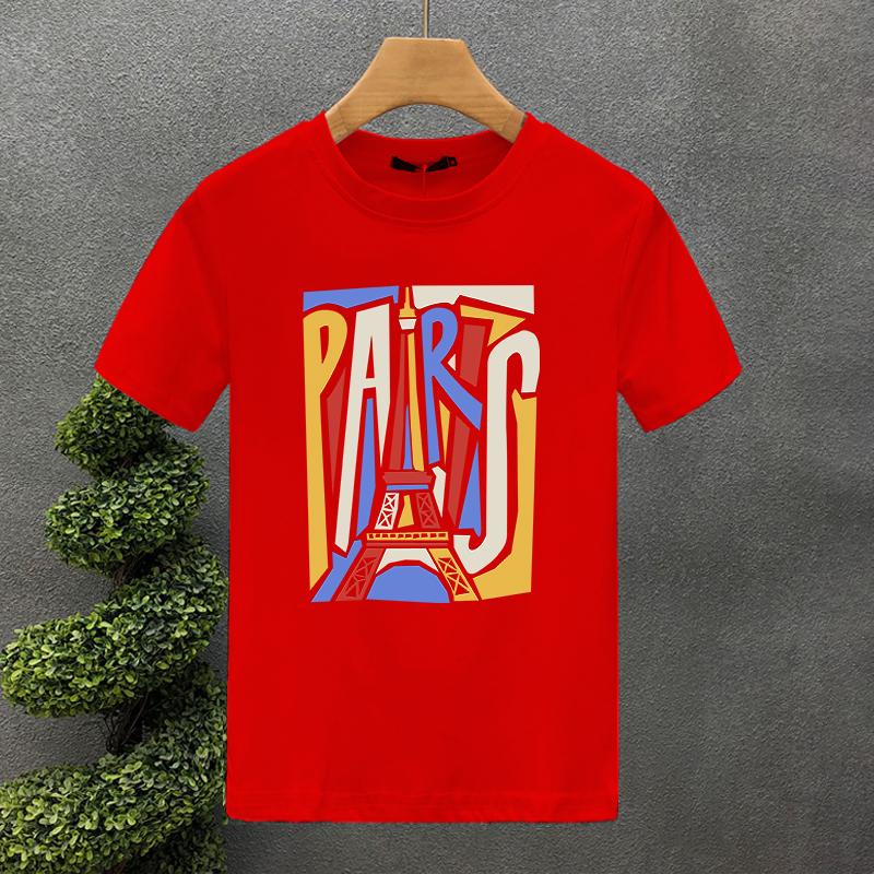 2025 2yk Luxury Brand Design For Men's T-shirt Cotton High Quality Paris Printing Summer Tees Brand Tops Unisex Oversized S-7XL