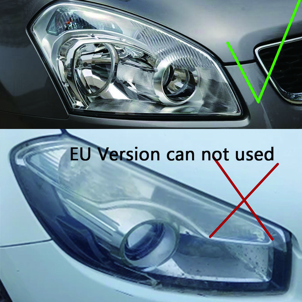 Для Nissan Qashqai 2008 2009 2010 2011 2012 2013 2014 2015 Автомобильный передний плафон фары линза корпус фар тень фары