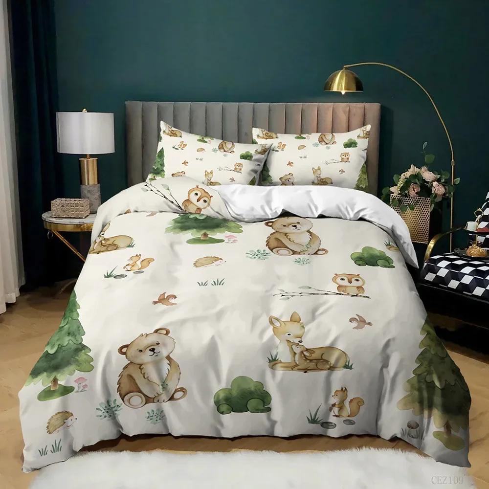 Набор постельного белья Animal Carton Twin Размер 3 шт. Ropa De Cama Милый Овечка Мягкий Пододеяльник Набор Домашний Текстиль Кровать Теплый Комплект Одеял Dropshiping