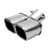 Универсальный глушитель выхлопной трубы из нержавеющей стали с двойной выхлопной трубой, 6,3 см, автомобильные аксессуары для выхлопных систем