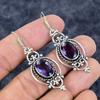 Amethyst Gemstone Handmade 925 Sterling Silver Jewelry Earring 2.21" M-3295