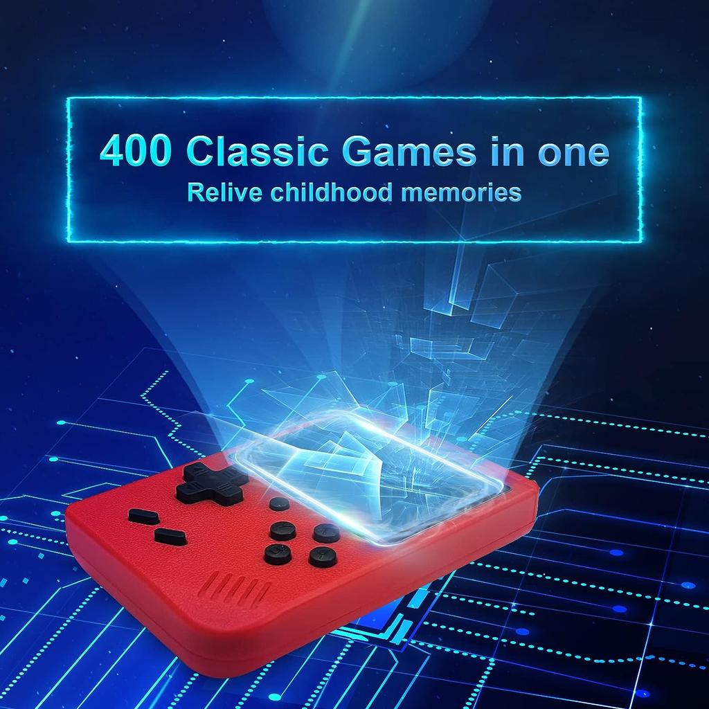 Портативная игровая консоль 400. Ручные классические игры. Портативная игровая консоль в стиле ретро. 3-дюймовый ЖК-экран.