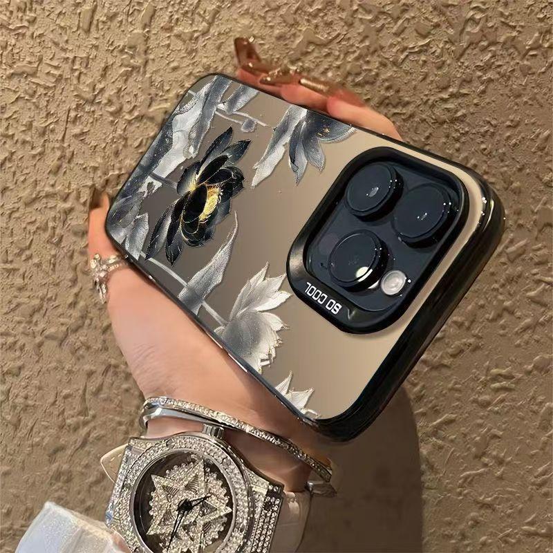 Новый Чехол Для Телефона В Китайском Стиле С Принтом Цветка Лотоса Для IPhone 16E 16 15 14 13 12 11 17 Pro Max 15 Plus 17 Air Защитный Чехол
