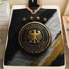 Custom Name Deutscher Fußball-Bund Flannel Blanket, High quality Comfortable for All Seasons, Home Decor, Warmth and Comfort