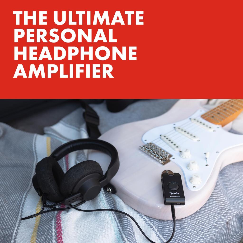 Fender Усилитель для наушников бас-гитары MICRO Black & MUSTANG™