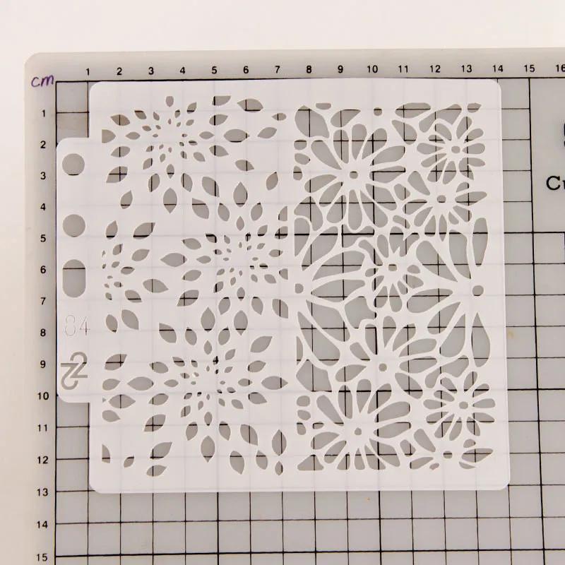 Цветочный полый трафарет для торта, шаблон для аэрографии кофе, сито для сахара с розой, форма для выпечки для украшения края свадебного торта