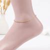 Очаровательные ювелирные изделия, золотые регулируемые ножные браслеты-цепочки для женщин