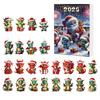 2D Christmas Advent Countdown Calendar Mysrery Box Baby Christmas Tree Ornament