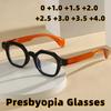 New Anti-Blue Light Presbyopia Glasses Unisex High-Definition Reading Eyewear with Spring-Loaded Temples Diopter 0 To +4.0