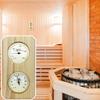 2-In-1 Sauna Thermometer Hygrometer Indoor Sauna Room Wooden Sauna Fahrenheit Temperature Humidity Monitor Gauge Sauna Accessories