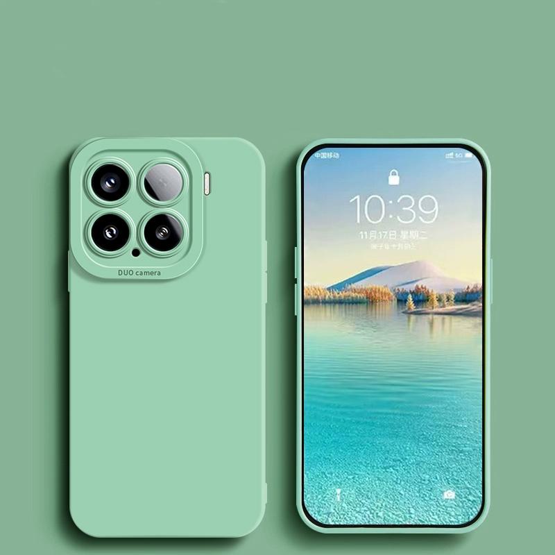 Eyes Liquid Silicone Case for XIAOMI Mi 11 11i 11 Lite NE 5G 12 12X 13 14 15 Pro Ultra POCO F5 F6 F7 Ultra F3 X6 X7 Soft Lens Protective Cover