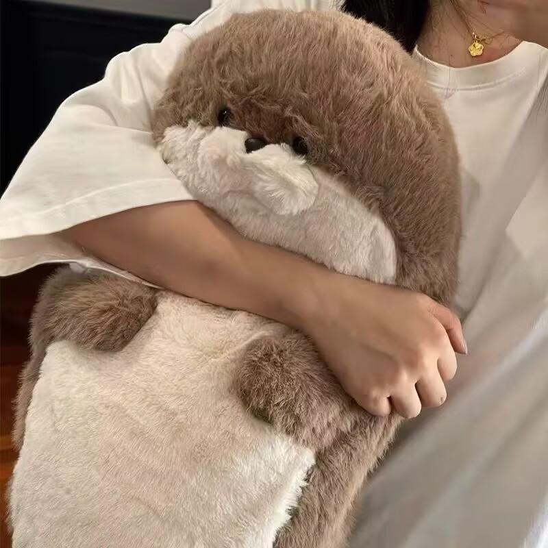60Cm Cute Seal Plush Toys Soft Pillow Lifelike Simulation Stuffed Sea Otter Soft Doll Animal Toy Cartoon Otter Kid Birthday Gift
