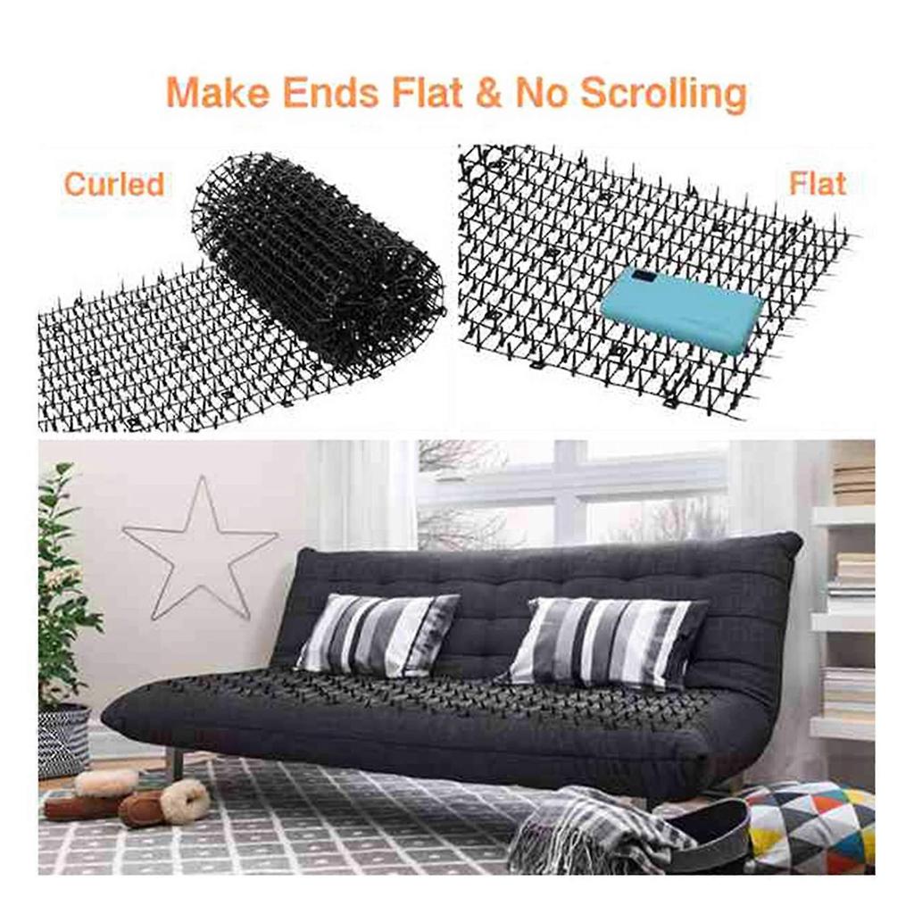 5X Cat Dog Mat with Spikes, Cat Dog Animal Spikes Repellent Deterrent Mat, Indoor Cat Outdoor Mat for Garden, 150x30cm