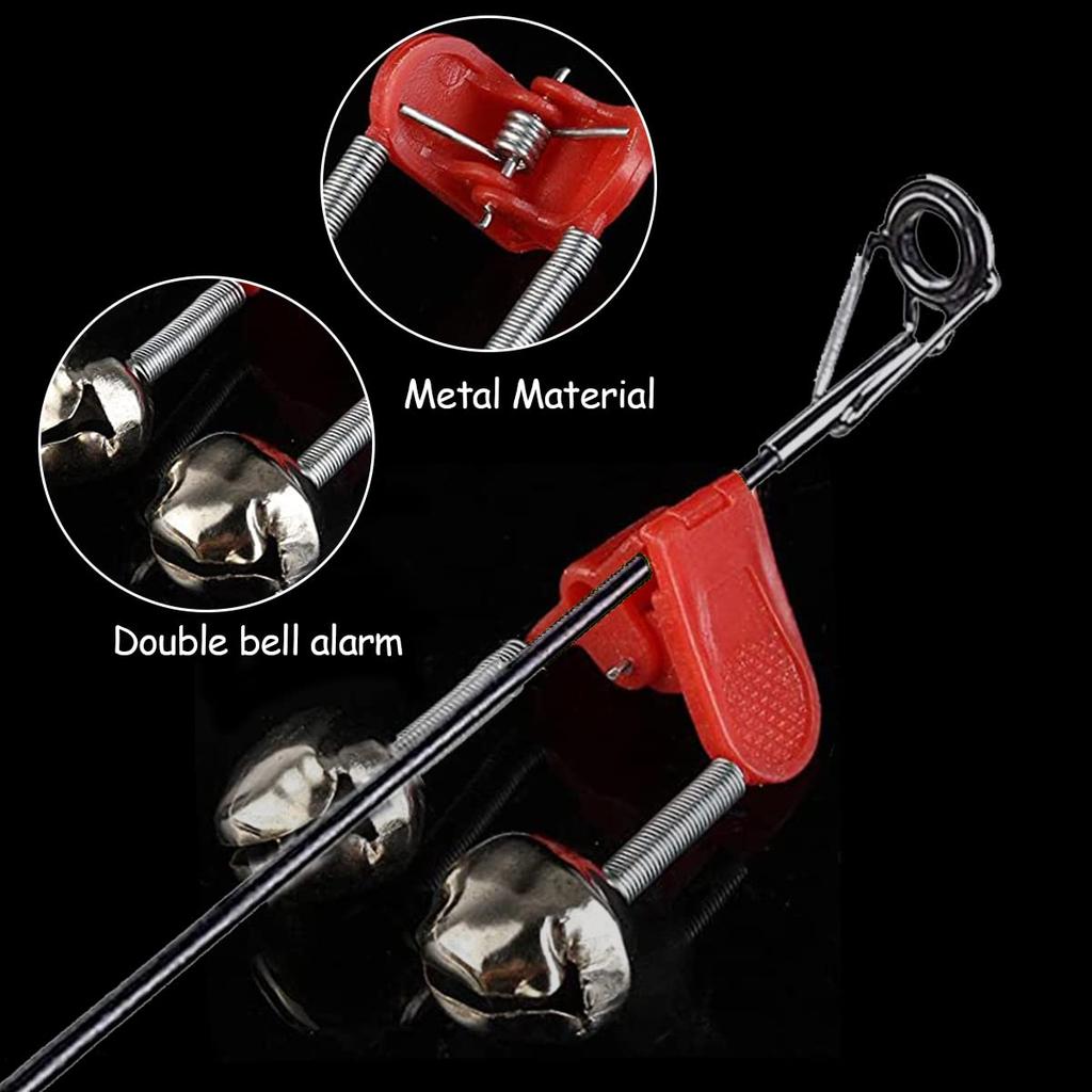 10 шт. Колокольчик для удочки, Рыболовный кольцо-двойной сигнализатор Рыбалка
