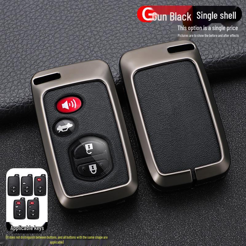 Совместимый чехол для ключа для моделей Toyota: Corolla, Levin, Camry, Highlander, RAV4, Crown, CHR, Reiz