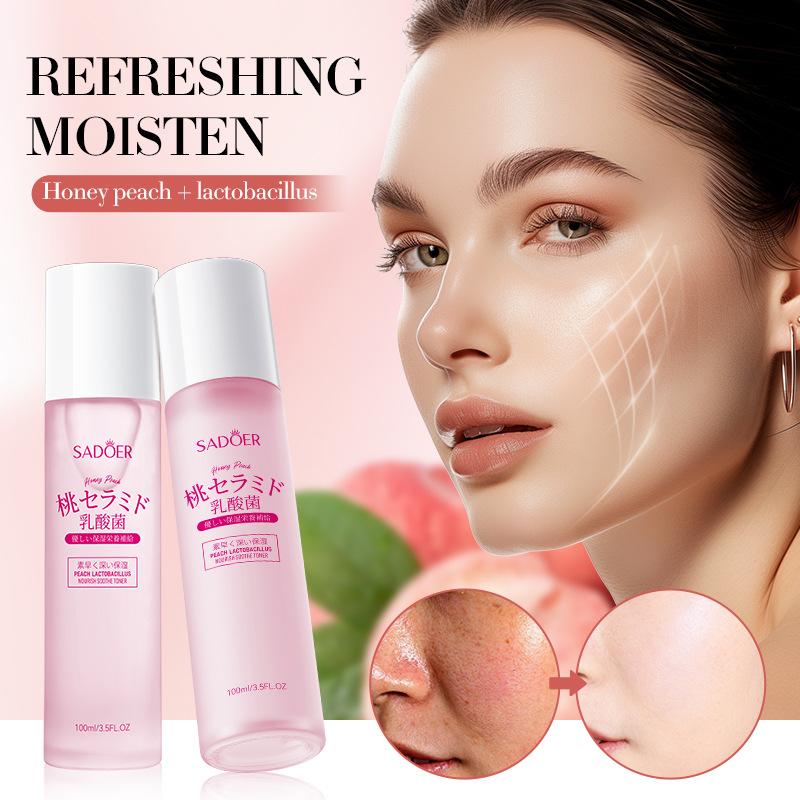 SADOER Nourishing Soothing Moisturizing Water Peach Lactobacillus Toner