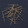 200pcs Flat Head Pin Jewelry Components Accessories Gold Color Iron 28mm