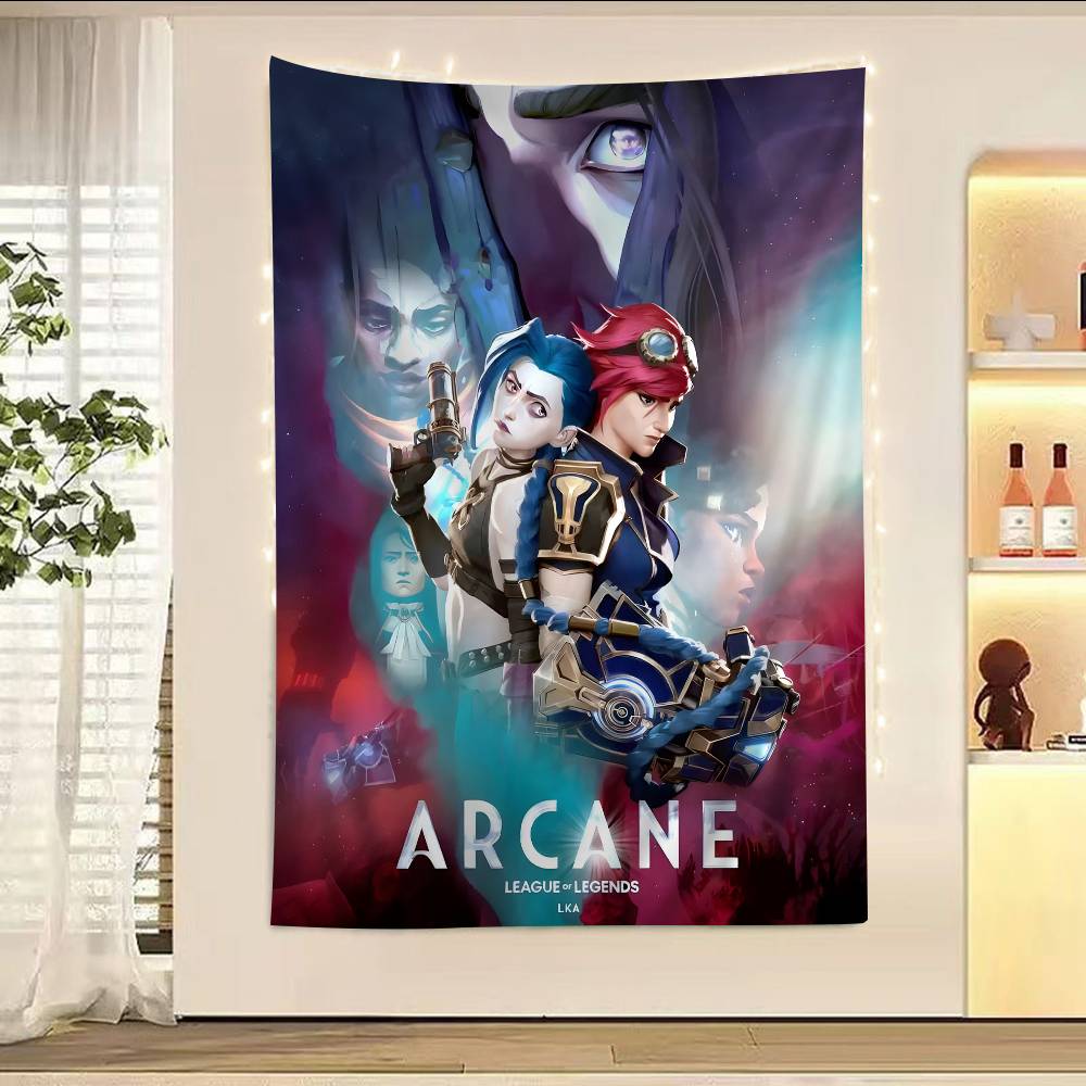 AArcane LLOL Classic Animation Cartoon Tapestry Wall Hanging Decoration Household Home Decor