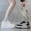 Inner Heightening Women's Shoes Spring New Women's Shoes Versatile Thick Baseplate Shoes Muffin Sole Casual Shoes White Shoes Women