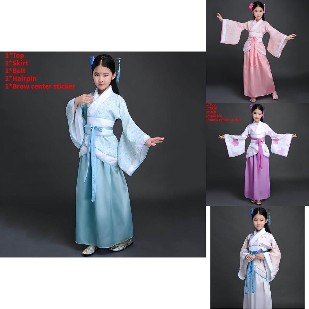 Childrens Chinese Traditional Costume With Polyester Fabric For Ethnic Dance And Cultural Celebrations