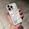 Чехол для iPhone 17 Pro Max с рисунком щенка в форме сердца, мягкий, прозрачный, милый дизайн для женщин