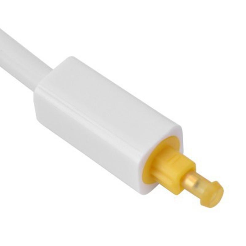 Double Port Digital Optical Sound Splitter Adapter Fiber Optical Sound Cable 1 In 2 Out Distributor for TV