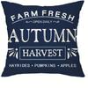 Home Decor Hello Pumpkin & Farm Fresh Autumn Decor Pattern Cushion Cover Suitable for Sofa Bedroom Car Pillow Cover