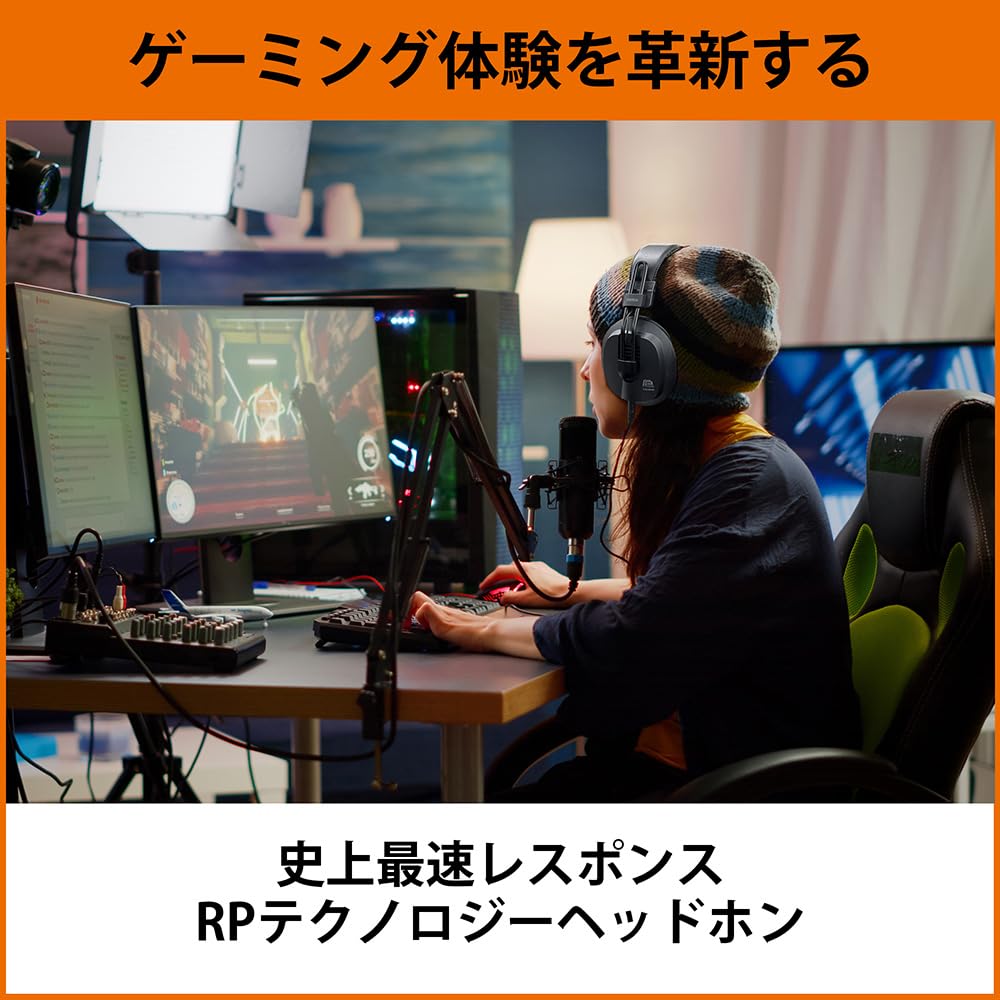 FOSTEX T50RPmk4g Dynamic Gaming Headphones with Drive Planar Diaphragm Balanced Fastest Incredible Low High and Comfortable Fit Semi-Open Full-Face