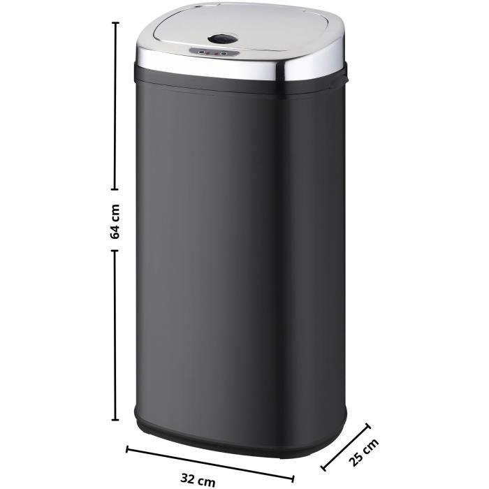 Poubelle de Cuisine Automatique - LARGO - KITCHEN MOVE - 42 L - Noir