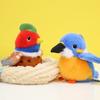 Parrot Plush Doll Pendant Keychain Sparrow Stuffed Animal Toy Small Bird Plushie for Backpack Car Keys Wallet