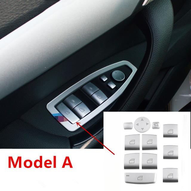 Хромированная дверь, окно, стекло, кнопка переключателя, крышка, накладка, наклейка для BMW 3/4/5 серии F10 F11 F30 F31 F34 F36 автомобиля