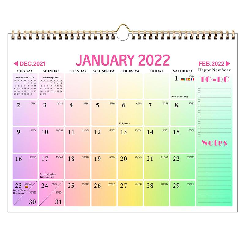Настенный календарь 2024 года, подвесной ежемесячный календарь-планировщик, ежемесячный офисный календарь для украшения дома и офиса, поделки WWO66